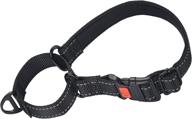 train dogs not to pull with martingale collar, soft neoprene padded dog collars for small medium large dogs. featuring quick release buckle, safe lock, reflective and heavy duty nylon material logo