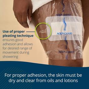 img 2 attached to TIDI AquaGuard Sheet – 10” X 12” – Shower Protection Sheet – Self-Adhesive Moisture Barrier – Made Without Latex – Wound Cover For Showering – 7 Sheets Per Package – Home Medical Supplies (50011-PKG)