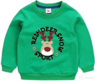 👕 xumplo toddler boys and girls sweatshirts - kids' pullover crewneck tops tees long sleeve t-shirt clothes, ages 1-8 years logo