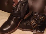 img 1 attached to Get The Perfect Western Look With AMAPO Mens Mid-Tube Cowboy Boots - Fashionable, Durable, And Comfortable! review by Mike Calderon