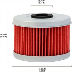 img 3 attached to High Quality Oil Filter Compatible With Honda TRX300 Fourtrax 280 (1990-2001), TRX450FE Foreman ES 450 (2004), And CB400 VTEC 400 (1998) - By ZZOY