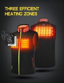 img 2 attached to PTAHDUS Men’S Heated Vest With Battery Rechargeable 7.4V, With Neck Warmer