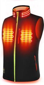 img 4 attached to PTAHDUS Men’S Heated Vest With Battery Rechargeable 7.4V, With Neck Warmer