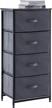 organize your bedroom with youdenova 4 drawer dresser - fabric chests of drawers for clothes storage & closet organizers, grey logo