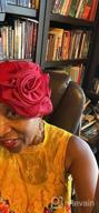 img 1 attached to Vintage Floral Turban Hat With Wide Brim For Women review by Derek Pape