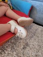img 1 attached to Femizee Fashion Leather Flats: The Perfect School Uniform Shoes for Toddler Girls review by Tina Vaughn
