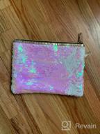 img 1 attached to Sparkly Sequin Envelope Handbag For Women: Reversible Glitter Paillette Party Clutch & Makeup Bag With Cosmetic Pouch By Ayliss review by Donald Cox