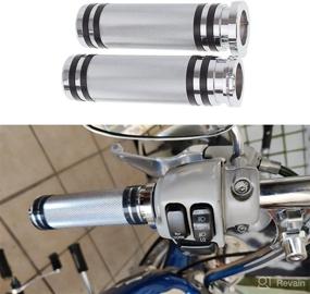 img 3 attached to 🏍️ HDBUBALUS Motorcycle 1" Hand Grips - Universal Fit for Harley Sportster Touring Dyna Softail Custom - 1 Pair