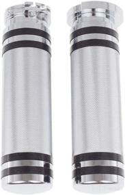 img 1 attached to 🏍️ HDBUBALUS Motorcycle 1" Hand Grips - Universal Fit for Harley Sportster Touring Dyna Softail Custom - 1 Pair