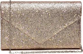 img 4 attached to 💃 Chic and Shimmering: Explore Glistening Evening Clutches and Wallets for Women