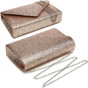 img 2 attached to 💃 Chic and Shimmering: Explore Glistening Evening Clutches and Wallets for Women