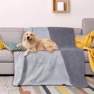 🐾 water-resistant and washable pet blanket for couch sofa, reversible couch cover protector for dogs, liquid-proof blanket for small, medium, and large dogs logo