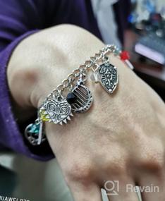 img 6 attached to LUREME 10PCS Charms Lobster Clasp Bracelet For Fans (Bl003476)