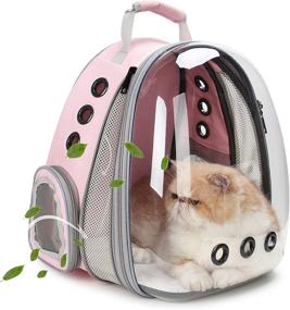 img 4 attached to LOLLIMEOW Backpack Airline Approved Pink Front Expandable