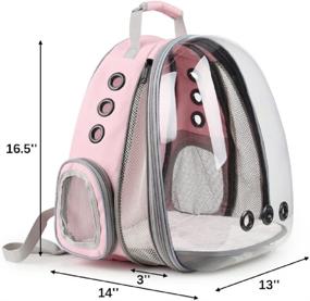 img 3 attached to LOLLIMEOW Backpack Airline Approved Pink Front Expandable
