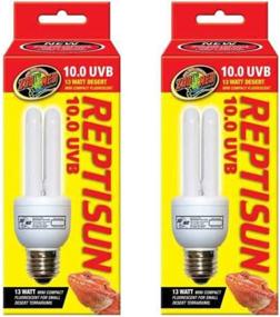 img 1 attached to 🦎 ReptiSun 10.0 UVB Mini Compact Fluorescent (13 watts) - Pack of 2