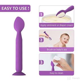 img 1 attached to 👶 Youngso Diaper Cream Spatula: Soft and Gentle Silicone Butt Paste Applicator (2 Pack) – Baby Essentials for Diaper Rash