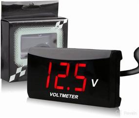 img 4 attached to 🚗 Waterproof DC 12V Car Digital Voltmeter Gauge with LED Display - Ideal for Vehicle, Boat, Trailer, Camper, Caravan Battery Voltage Monitoring