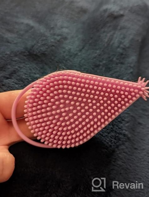 img 1 attached to Lavender Avilana Silicone Face Scrubber: 2-In-1 Facial Cleansing & Exfoliating Brush For All Skin Types review by Brandon Carr