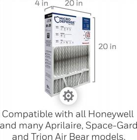 img 3 attached to 🏠 Honeywell Home MicroDefense AC Furnace Air Filter - 20x20x4 - MERV 12 - 1 Pack