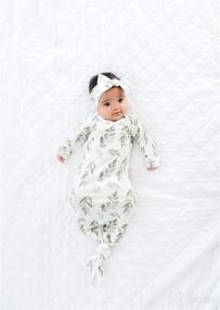 img 3 attached to 👶 SEO-Optimized Copper Pearl Newborn Fern Knotted Gown