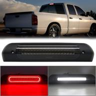 🚗 r&f auto led smoked lens high mount brake light replacement for ram 1500 2500 3500 (2002-2008), ram 2500 3500 (2009): roof cargo lights third brake lamp with seal foam gaskets f1 style red flash - buy now! логотип