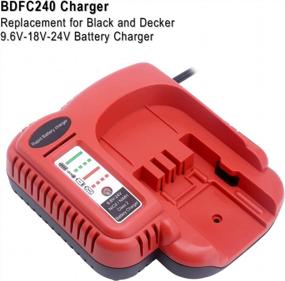 img 3 attached to Elefly Battery Charger For Black And Decker 18V 14.4V 12V 9.6V 24V NiCD NiMH Batteries - Compatible With HPB18, HPB18-OPE, HPB14, HPB12, HPB96, HPB24 - Replacement Charger For Black And Decker 18V