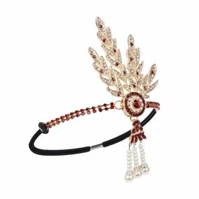 img 3 attached to Channel Your Inner Gatsby With The Metme Flapper Headband - Stunning Rhinestone And Pearl Wedding Headpiece For 1920S-Themed Parties