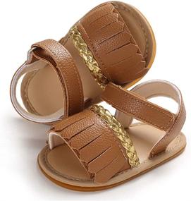 img 2 attached to Isbasic Leather Sandals: Premium Boys' Anti-Slip Slippers in Stylish Sandals