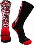 sport in style with digital camo athletic crew socks for football, basketball and lacrosse logo