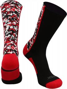 img 4 attached to Sport In Style With Digital Camo Athletic Crew Socks For Football, Basketball And Lacrosse
