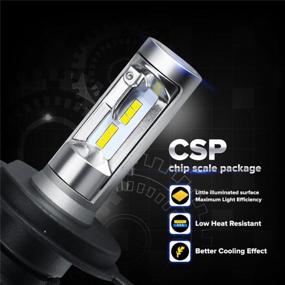 img 2 attached to Auxbeam NF-S1 Series H4 LED Fog Light Bulb - Quieter & Brighter Light (Pack Of 2)