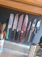 img 1 attached to Set Of 2 Bamboo Magnetic Knife Holders, 16 Inch - Strong And Powerful Magnetic Knife Strips For Secure And Organized Knife Storage And Display In The Kitchen - SUMPRI review by Luis Shreibman