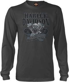 img 2 attached to Harley Davidson Military Long Sleeve Graphic Overseas Automotive Enthusiast Merchandise good in Apparel