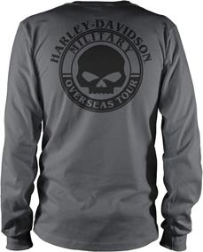 img 1 attached to Harley Davidson Military Long Sleeve Graphic Overseas Automotive Enthusiast Merchandise good in Apparel