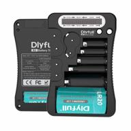 dlyfull lcd battery tester - universal checker for aa aaa c d 9v cr2032 cr123a & more, 2x aaa batteries included логотип