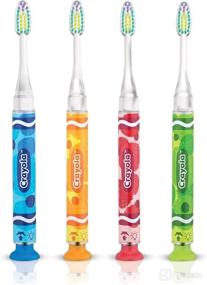 img 1 attached to Crayola Timer Light Toothbrush Pack: Fun and Effective Oral Care for Kids