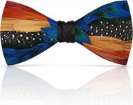 stylish handmade feather bow ties for men - perfect for weddings and dates! logo