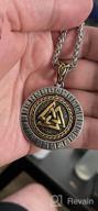 img 1 attached to Gungneer Norse Valknut Pendant - Viking Odin's Symbol Nordic Pagan Jewelry - Powerful Protection Amulet Talisman - Stainless Steel Necklace review by Ricardo Stewart