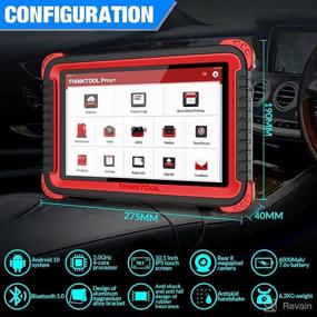 img 1 attached to 🛠️ thinkcar THINKTOOL Pros+: Advanced Full System Bi-Directional Diagnostic Scanner with Online Programming, ADAS Calibration, ECU Coding, 34+ Reset Code Reader | Professional Tool with 2 Years Free Update