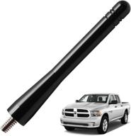 🚗 japower replacement antenna for dodge ram 1500 2012-2018 - 4 inches, black logo