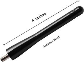 img 3 attached to 🚗 JAPower Replacement Antenna for Dodge RAM 1500 2012-2018 - 4 inches, Black