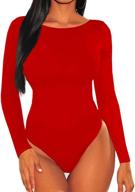 bellelovin womens sleeve bodysuit jumpsuit women's clothing : bodysuits логотип