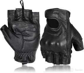 img 4 attached to Motoboy Motorcycle Fingerless Powersports Accessories