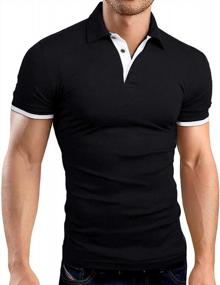 img 4 attached to Waterwang Men'S Slim-Fit Cotton Polo Shirts: Basic Golf Polo Design For Short Sleeves