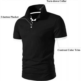 img 2 attached to Waterwang Men'S Slim-Fit Cotton Polo Shirts: Basic Golf Polo Design For Short Sleeves