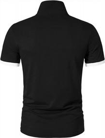 img 1 attached to Waterwang Men'S Slim-Fit Cotton Polo Shirts: Basic Golf Polo Design For Short Sleeves