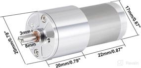 img 3 attached to Uxcell Electric Reduction Gearbox Centric Replacement Parts best for Motors