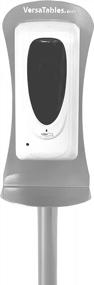 img 1 attached to Versa Products Automatic Sanitizer Dispenser USA Made No-Touch Motion Activated Powder Coated Steel Battery Powered 1000 ML Silver