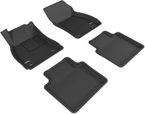 img 4 attached to 🔲 Custom Fit All-Weather Floor Mats for Buick LaCrosse Models - 3D MAXpider L1BC02501509 - Kagu Rubber (Black)